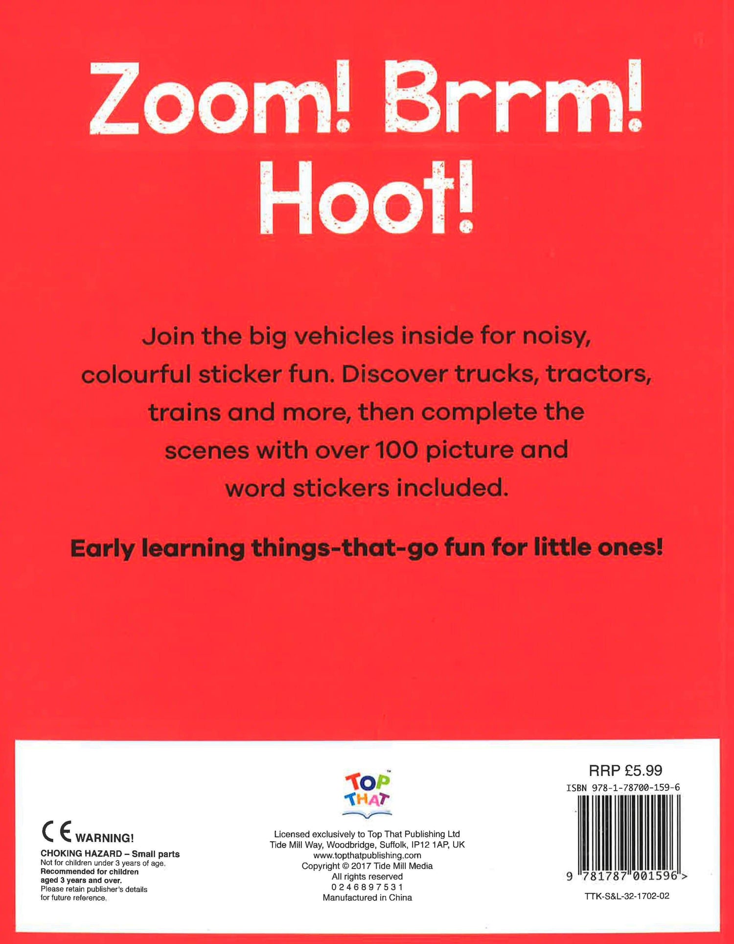 Stick & Learn: Brrm! Things That Go