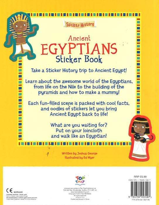 Sticker History: Ancient Egyptians Sticker Book