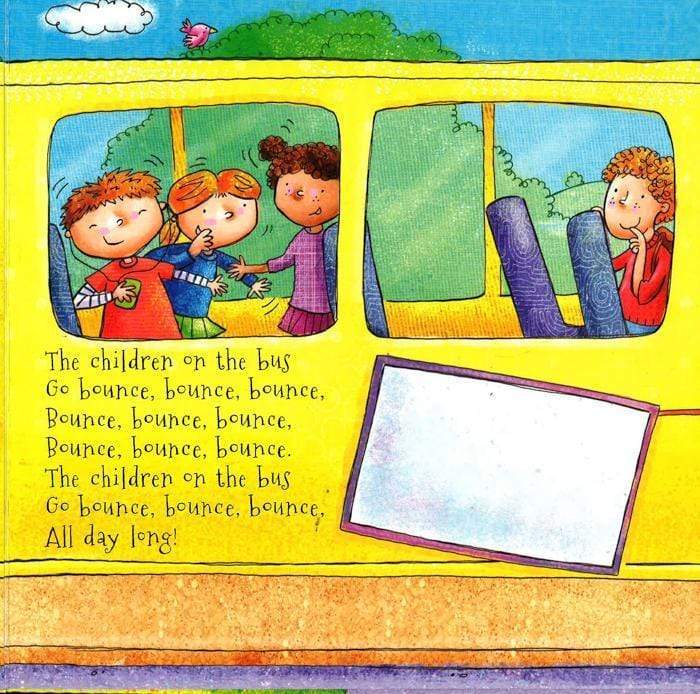 Sticker Playbook: The Wheels On The Bus (A Fold-Out Rhyming Activity Book)