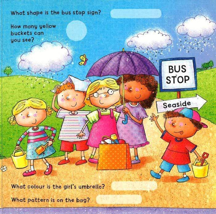 Sticker Playbook: The Wheels On The Bus (A Fold-Out Rhyming Activity Book)