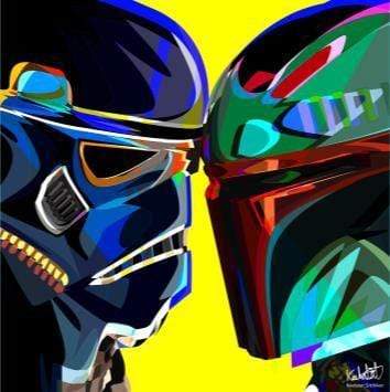 Stormrooper & Boba Fett Large Pop Art (30'X30')