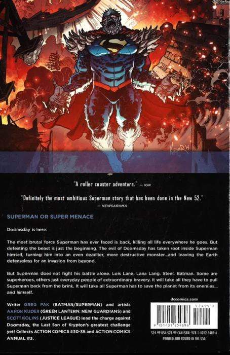 Superman Action Comics Hc Vol 06 Superdoom (N52