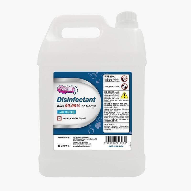 Surface Disinfectant Liquid Non-Alcohol 5L Colorless Sky Gel 2kt Cap