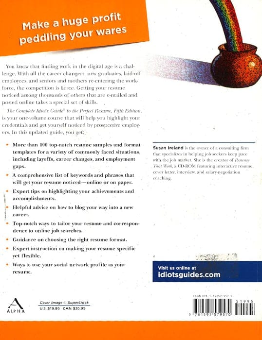 The Complete Idiot's Guide To The Perfect Resume, 5Th Edition: Give Your Resume A Professional Makeover And Stand Out From The Pack
