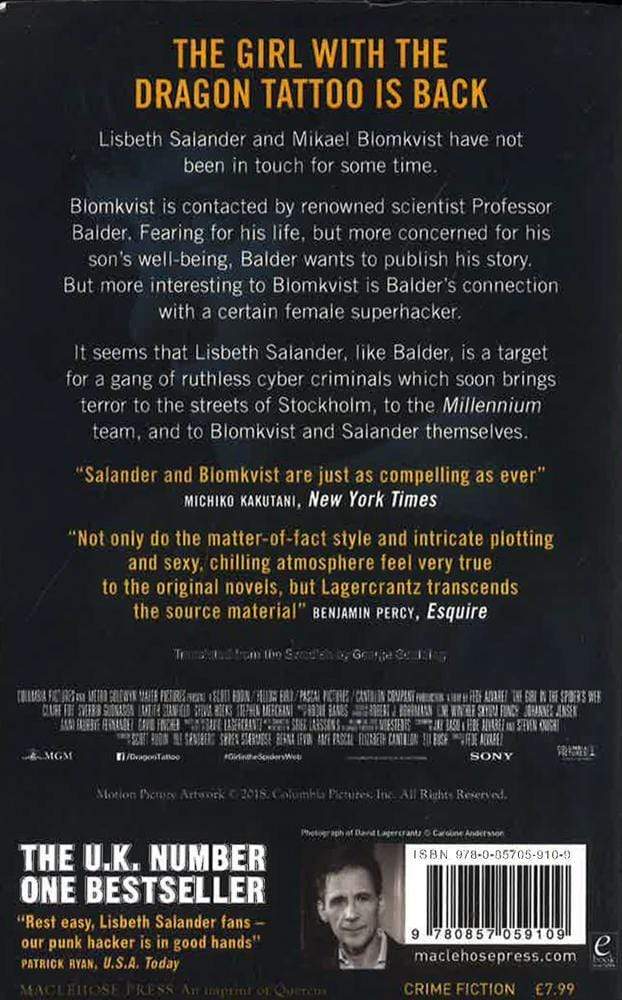 The Girl In The Spider's Web : A Dragon Tattoo Story