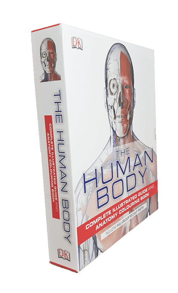 The Human Body: Complete Illustrated Guide and Anatomy Colouring Book (Slipcase)