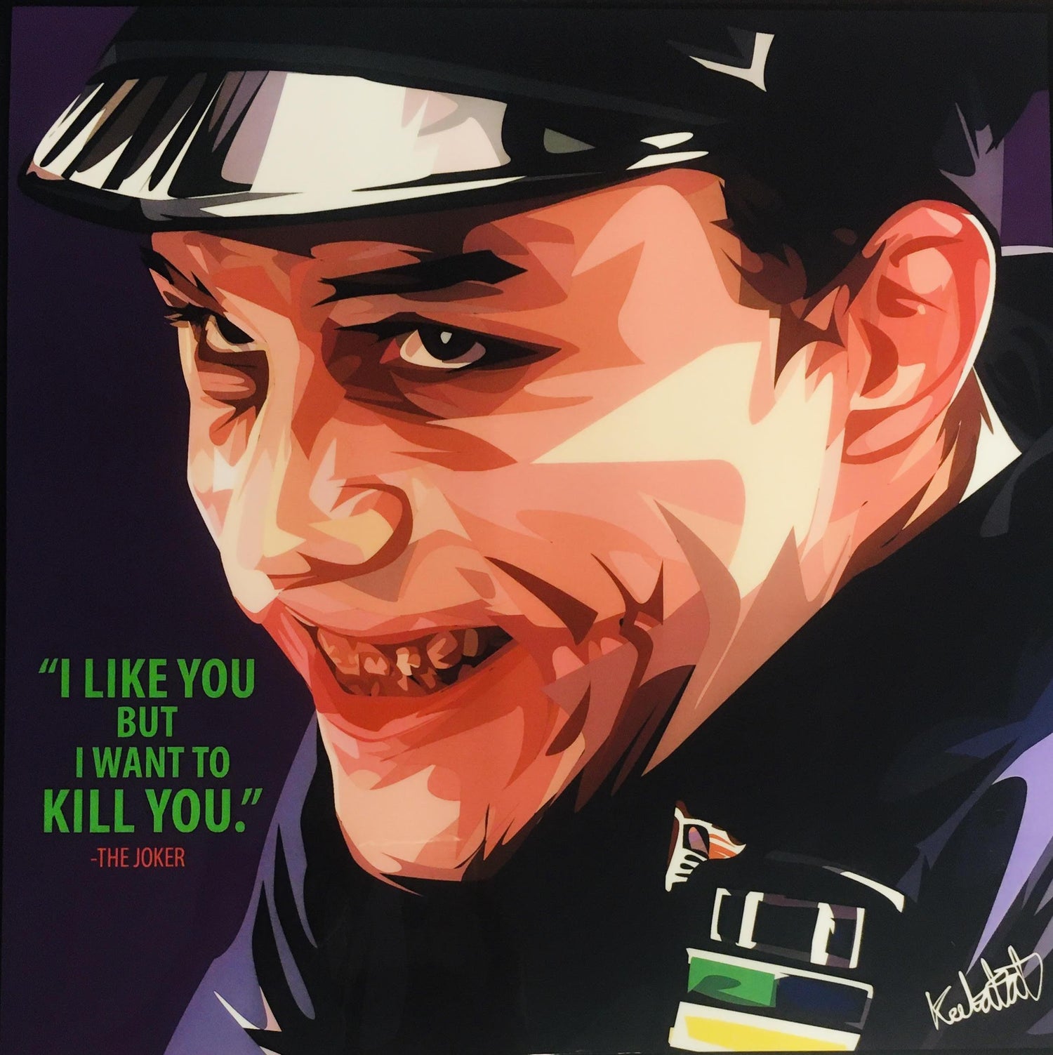 THE JOKER VER:3_ I LIKE YOU BUT.. POP ART (10'X10')