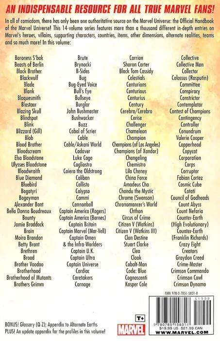 The Official Handbook To The Marvel Universe A To Z (Vol.2)