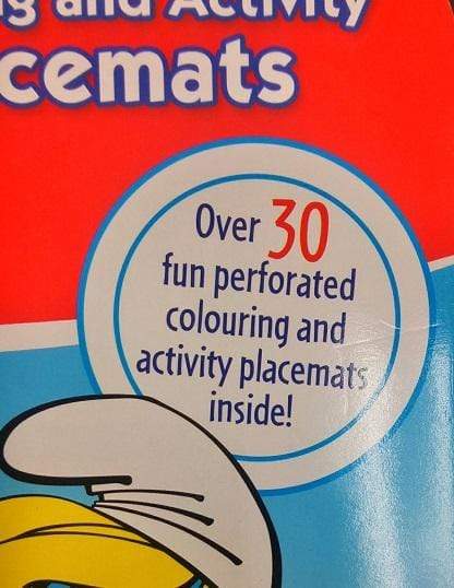 The Smurfs: Colouring and Activity Placemats