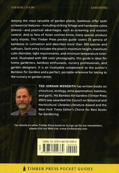 Timber Press Pocket Guide To Bamboos