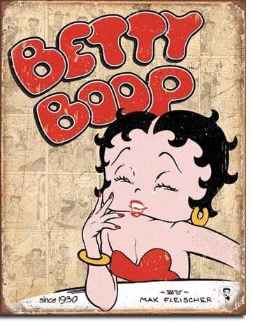 Tin Sign: Betty Boop Retro Panels (40.50 CM X 31.50 CM)