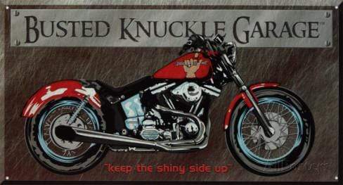 Tin Sign: Busted Knuckle Bike (40.50 CM X 21.50 CM)