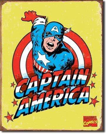 Tin Sign: Captain America Retro (40.50 CM X 31.50 CM)