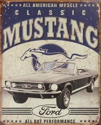 Tin Sign: Classic Mustang (40.50 CM X 31.50 CM)