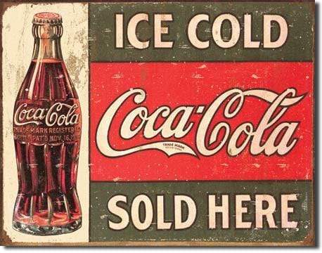 Tin Sign: Coke C. 1916 Ice Cold (40.50 CM X 31.50 CM)