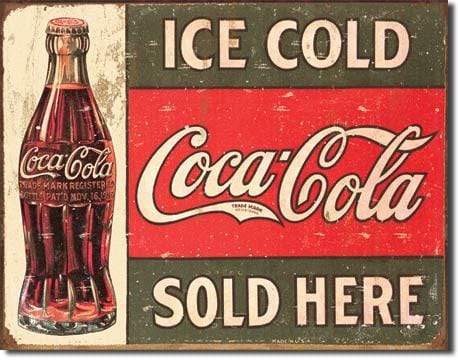 Tin Sign: Coke C. 1916 Ice Cold (40.50 CM X 31.50 CM)