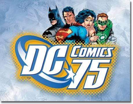 Tin Sign: DC Comics 75th Anniversery (40.50 CM X 31.50 CM)