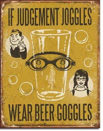 Tin Sign: If Judgement Joggles (40.50 CM X 31.50 CM)