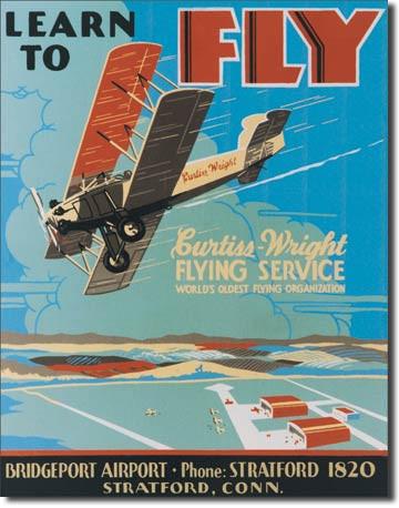 Tin Sign: Learn To Fly (40.50 CM X 31.50 CM)