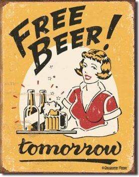 Tin Sign: Moore-Free Beer (40.50 CM X 31.50 CM)