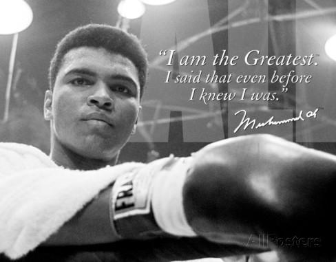 Tin Sign: Muhammad Ali - The Greatest (40.50 CM X 31.50 CM)