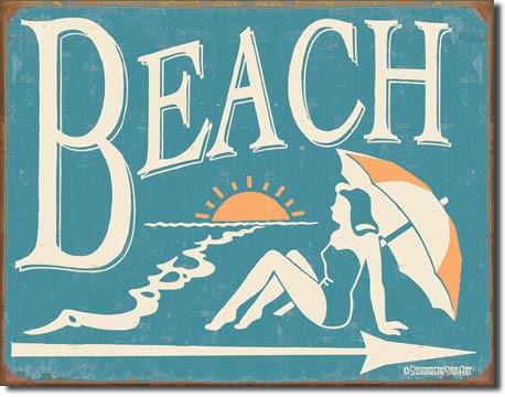 Tin Sign: Schonberg Beach (40.50 CM X 31.50 CM)