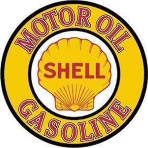 Tin Sign: Shell Gas And Oil (29.50 Cm Diameter)