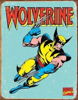 Tin Sign: Wolverine Retro (41 cm X 31.50 cm)