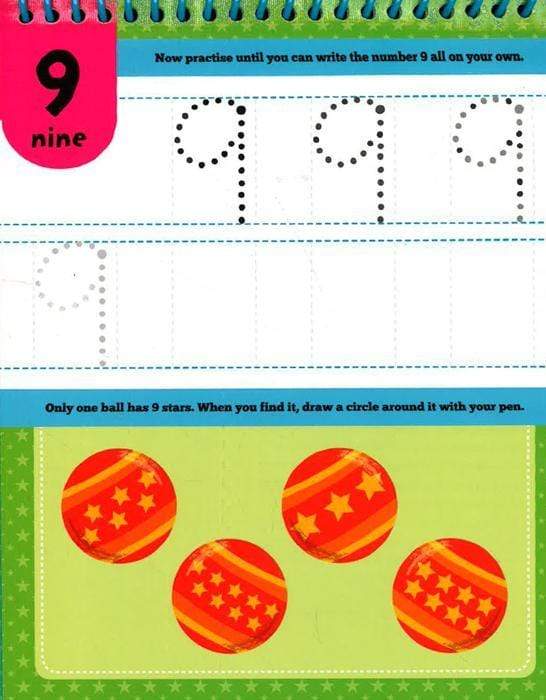 TINY TOTS EASELS: ASD01 - RW: FIRST NUMBERS