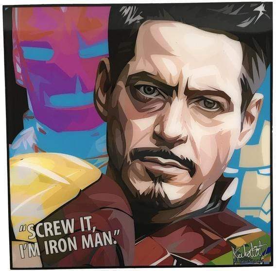 Tony Stark_Screw It I'M Iron Man Pop Art (10'X10')