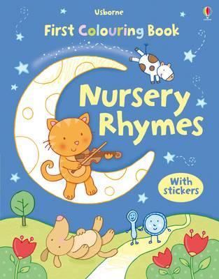 Usborne: First Nursery Rhymes Colouring Book with Stickers
