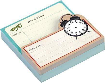Vintage Clock Shaped Memo Pads