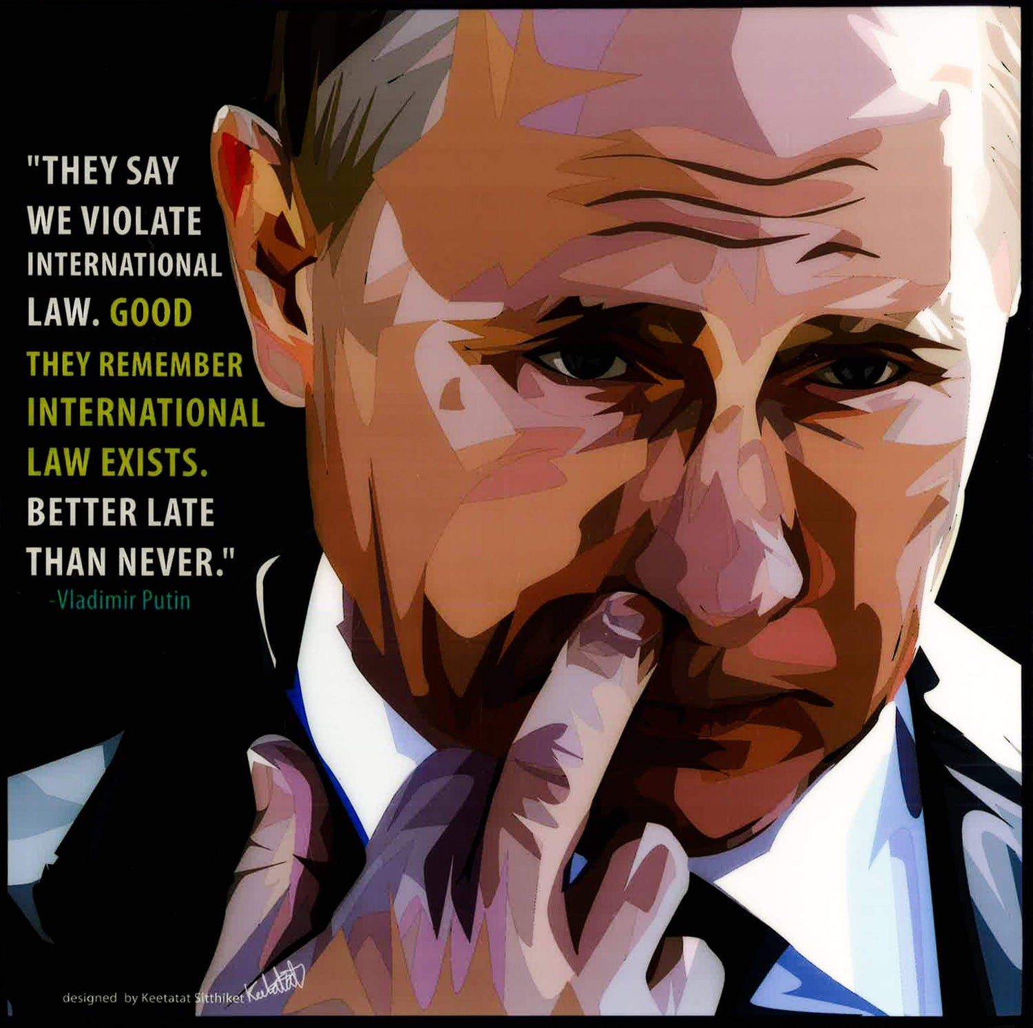 VLADIMIR PUTIN POP ART (10X10)