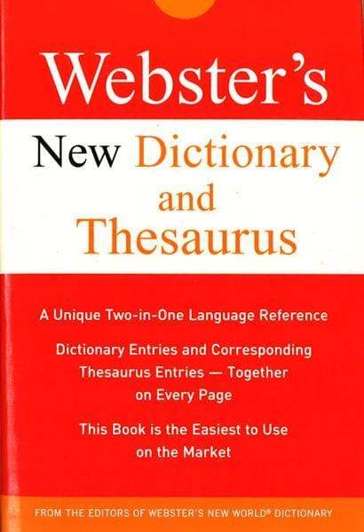 Webster's New Dictionary And Thesaurus