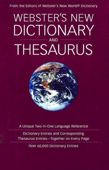Webster's New Dictionary And Thesaurus