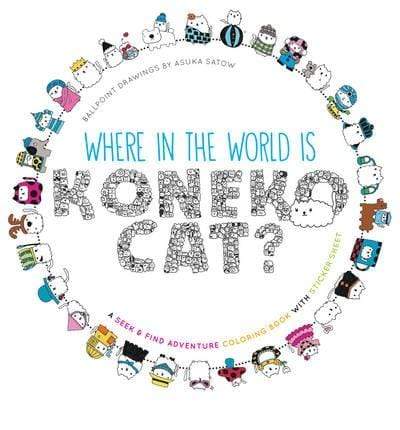 Where In The World Is Koneko Cat? Coloring Book