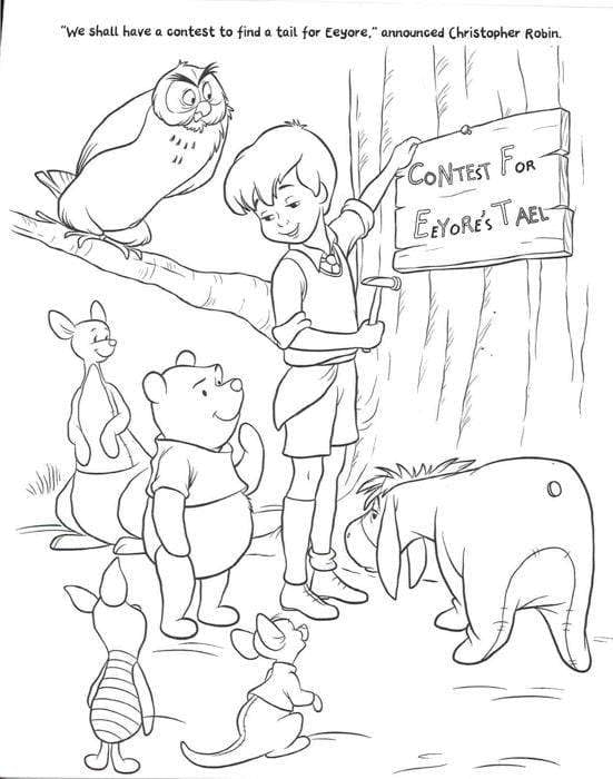 Winnie The Pooh The Movie - Colouring