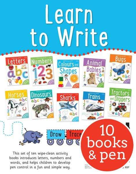 Wipe-Clean Activity Learn To Write (10 Books)