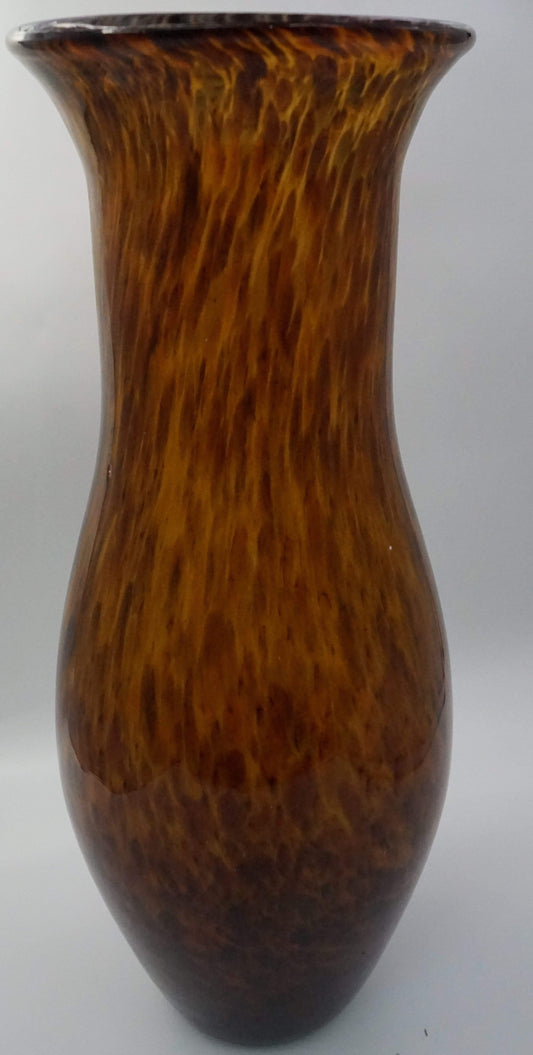 Xlarge Amber Gold W/Hold Vase