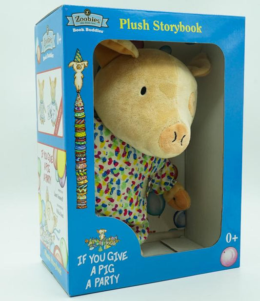 Zoobies Book Buddies If You Give A Pig A Party Plush